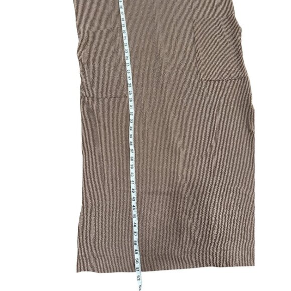 Three Bird Nest Womens Maxi Dress Ribbed Short Sleeve Pockets Size L NEW - Picture 6 of 7